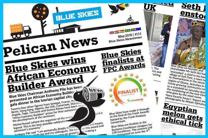 Blue Skies Pelican News - May2015