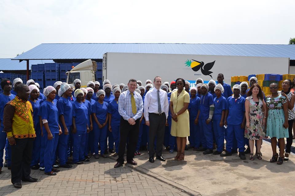 The UK Minister for Trade Lord Livingston visits Blue Skies